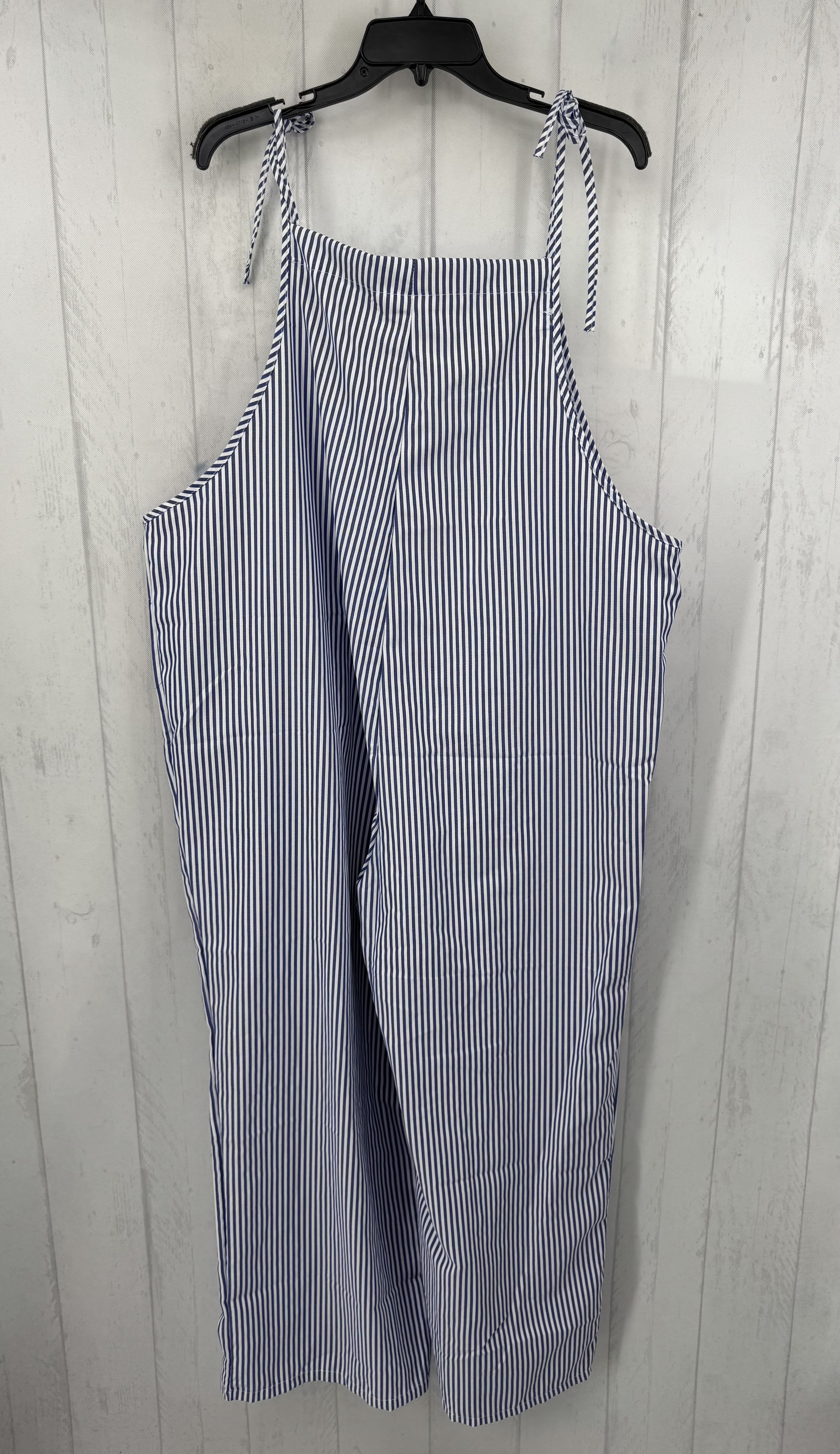XXL striped slvls jumpsuit