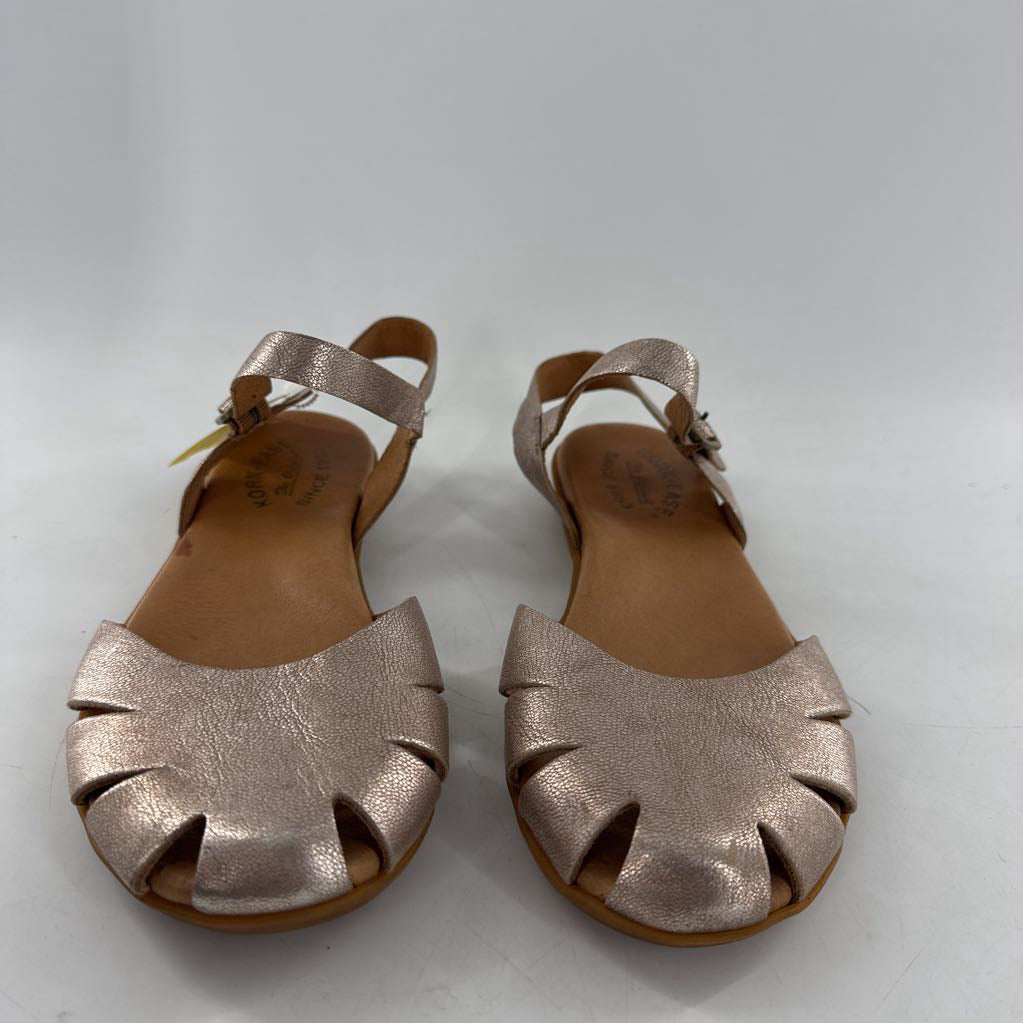 7.5 metallic ankle strap sandal