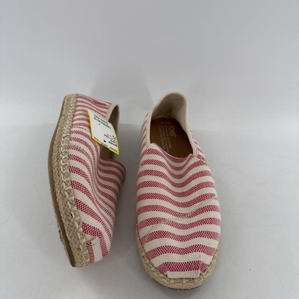 7.5 striped espadrille slip-ons