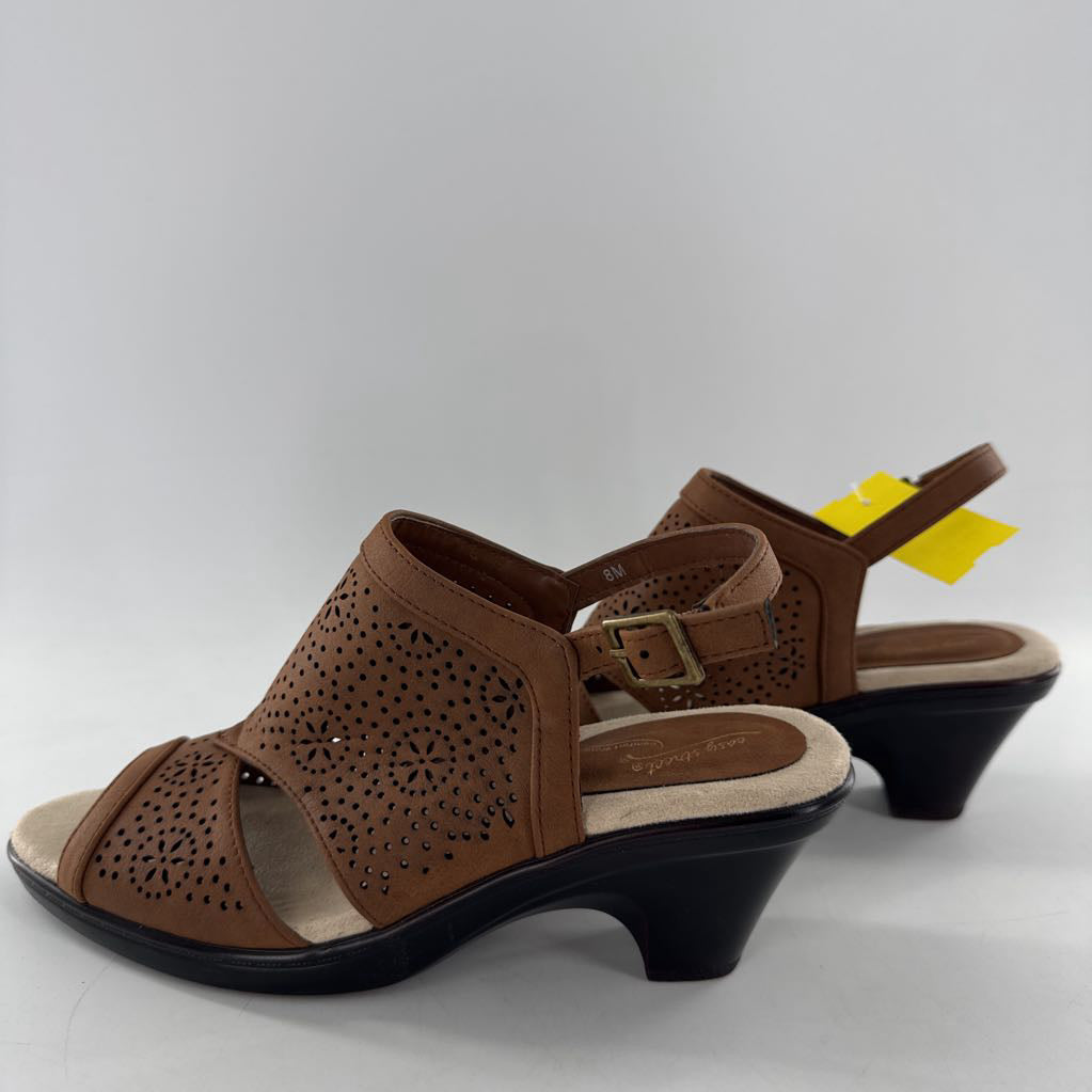 8 wedge heel perforated sandal