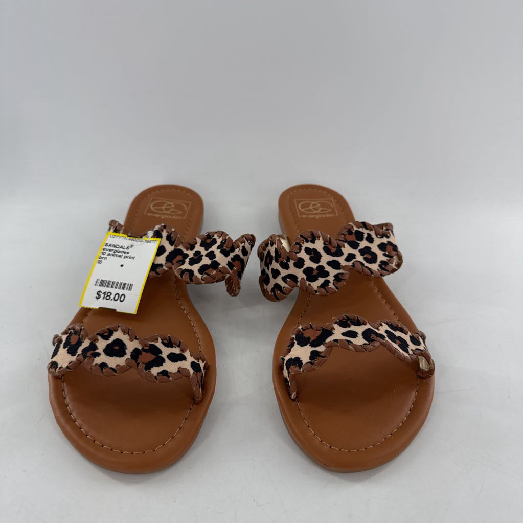 10 animal print sandal