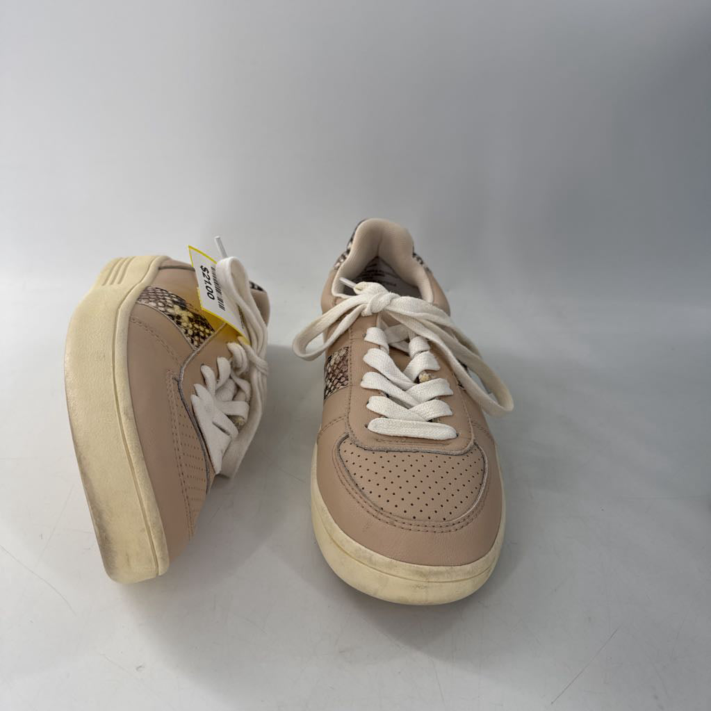7.5 leather python lace-up sneaker