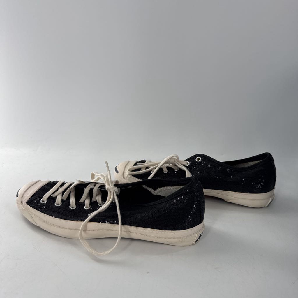 7.5 sequin lace-up sneaker