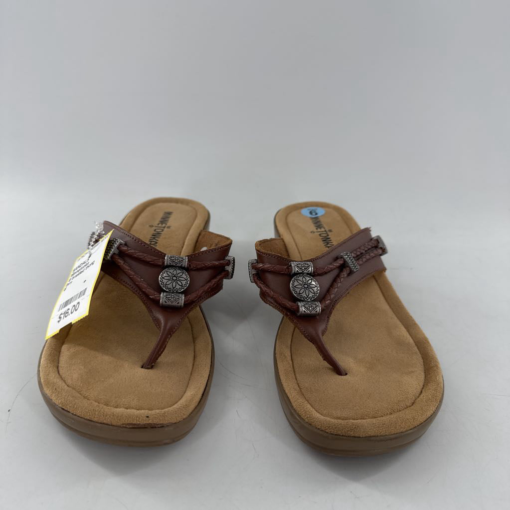 6 braided thong sandals