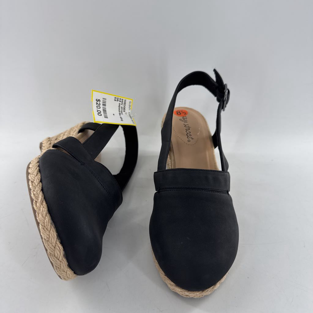 8.5 espadrille sling back wedges