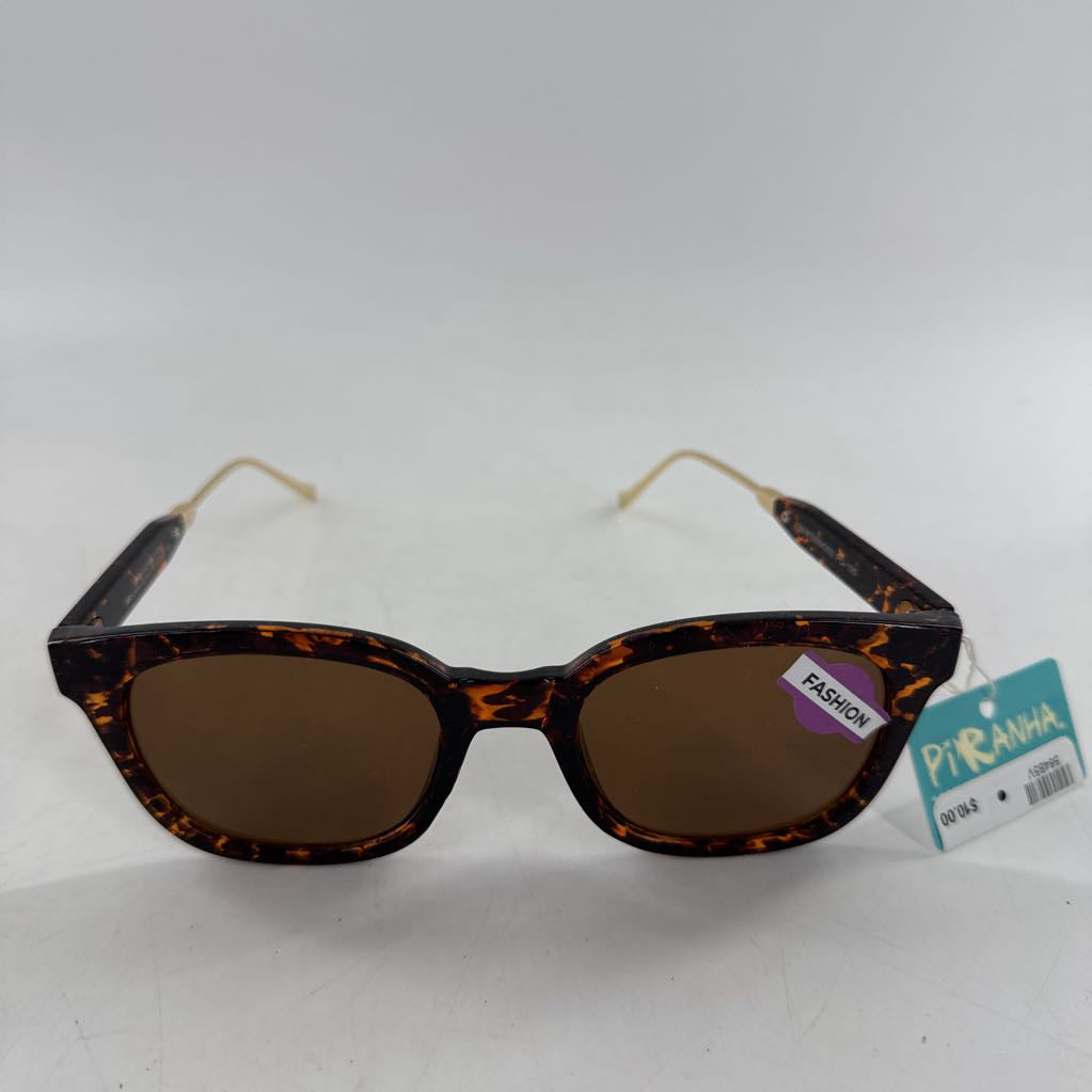 tortoise & gold frame sunglasses