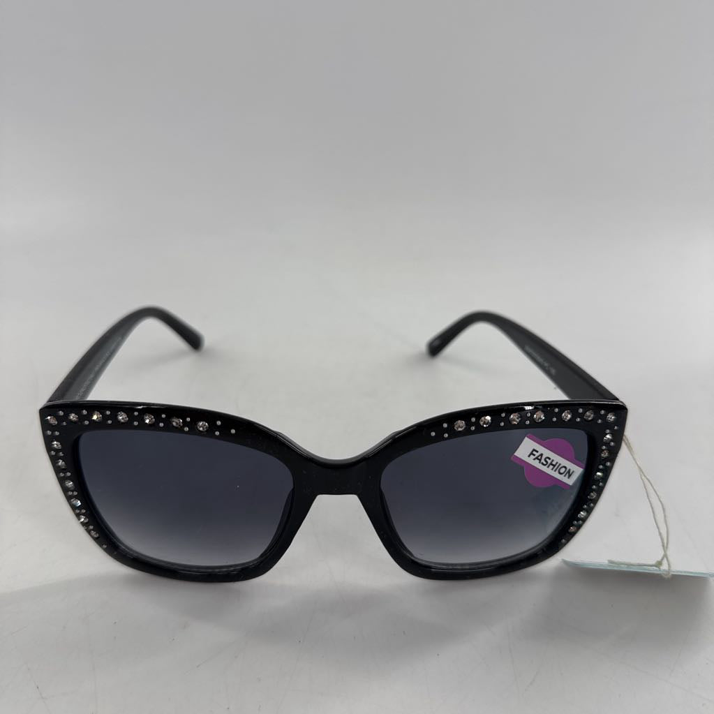 black rhinestone frame sunglasses