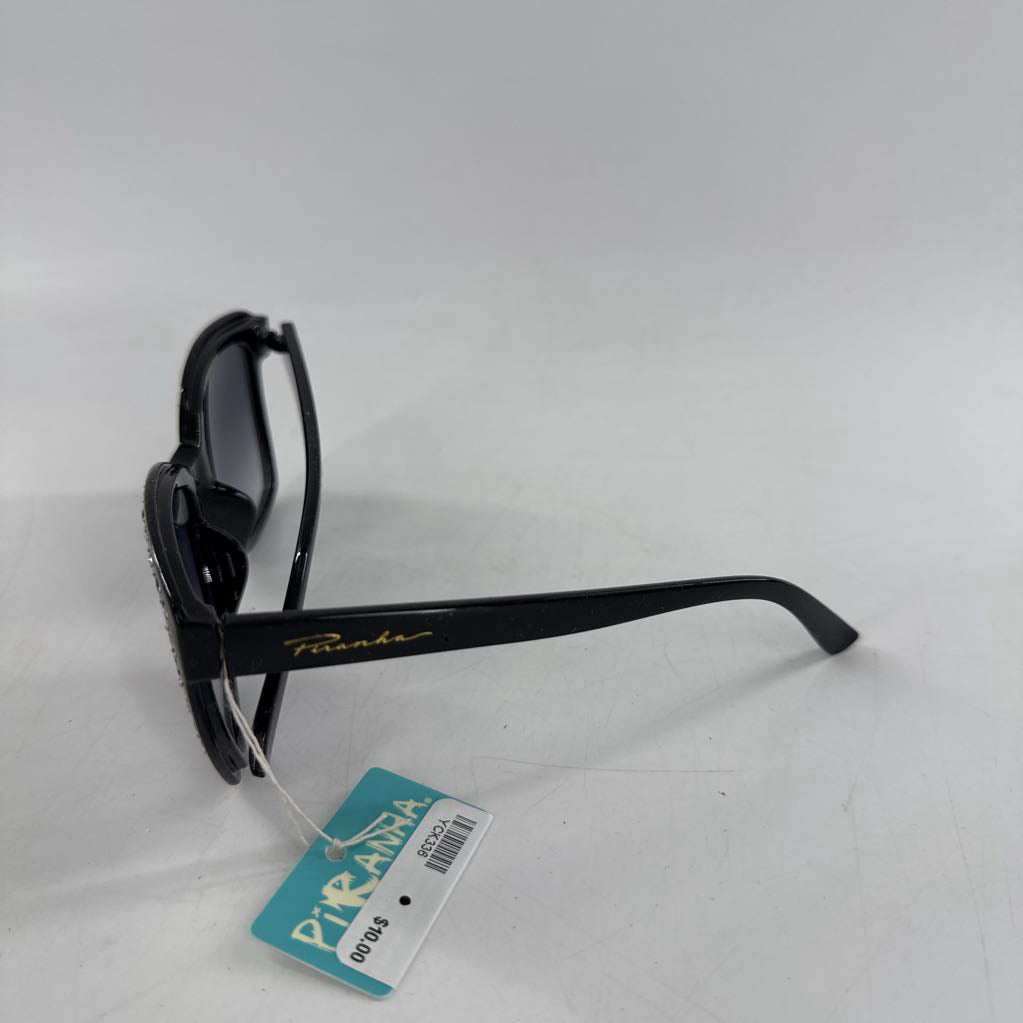 black rhinestone frame sunglasses