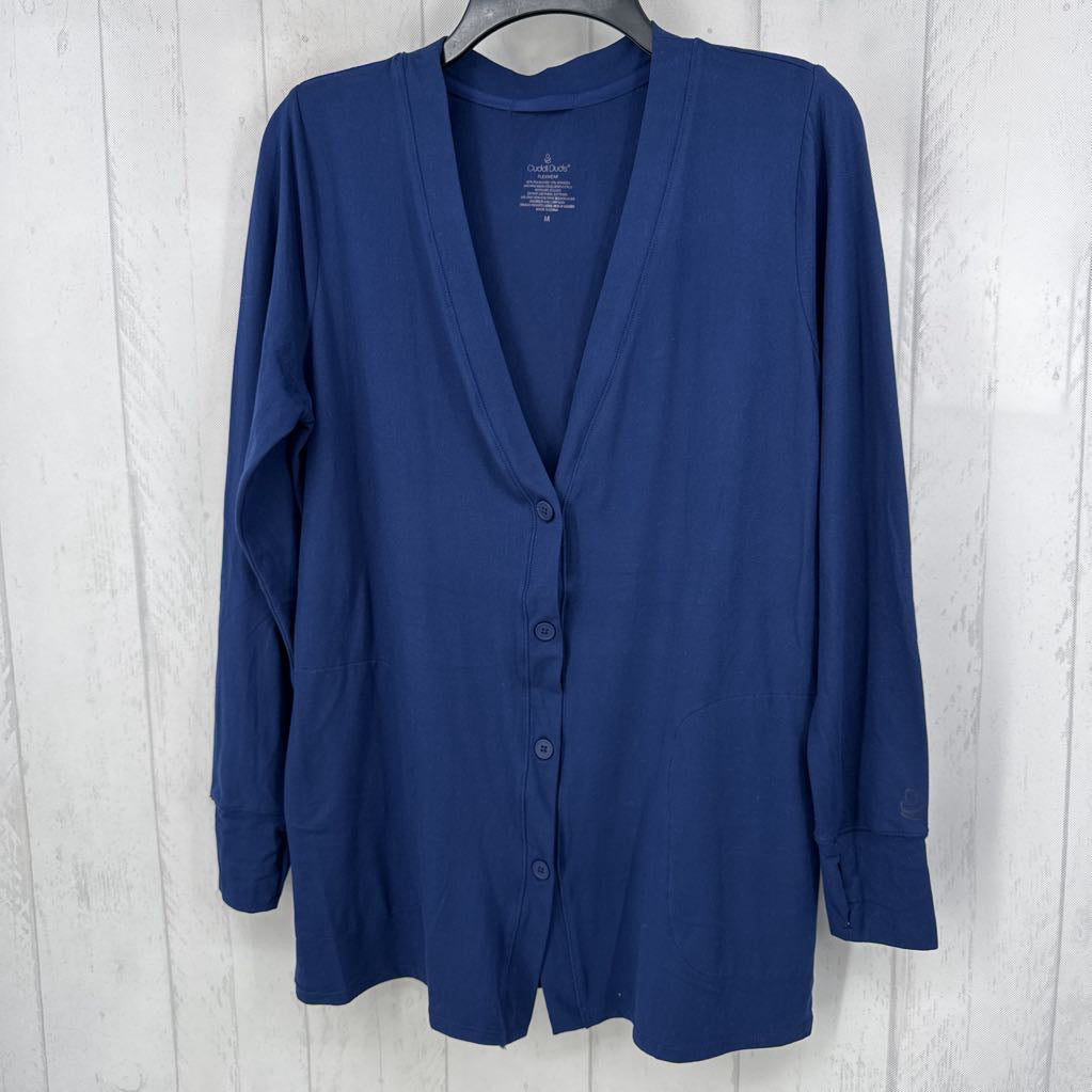 M lightweight button front cardi