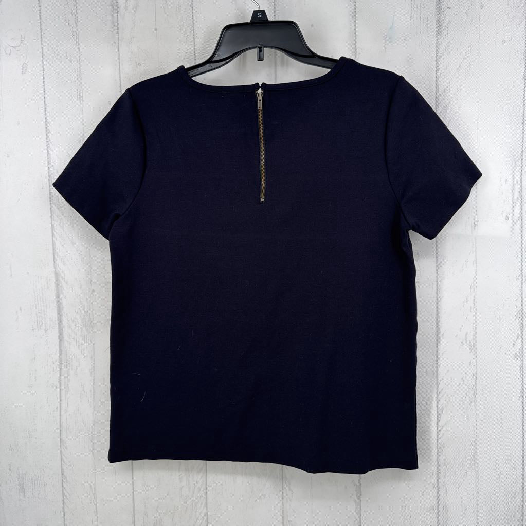 M textured s/s top