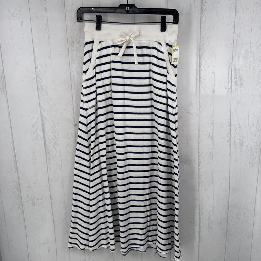 XS striped pull-on skirt