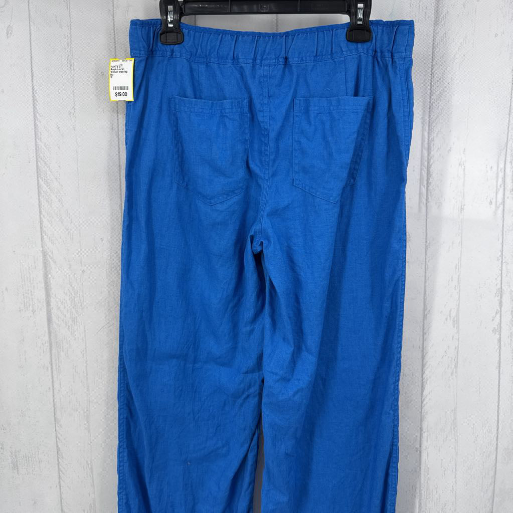 10 linen wide leg pant