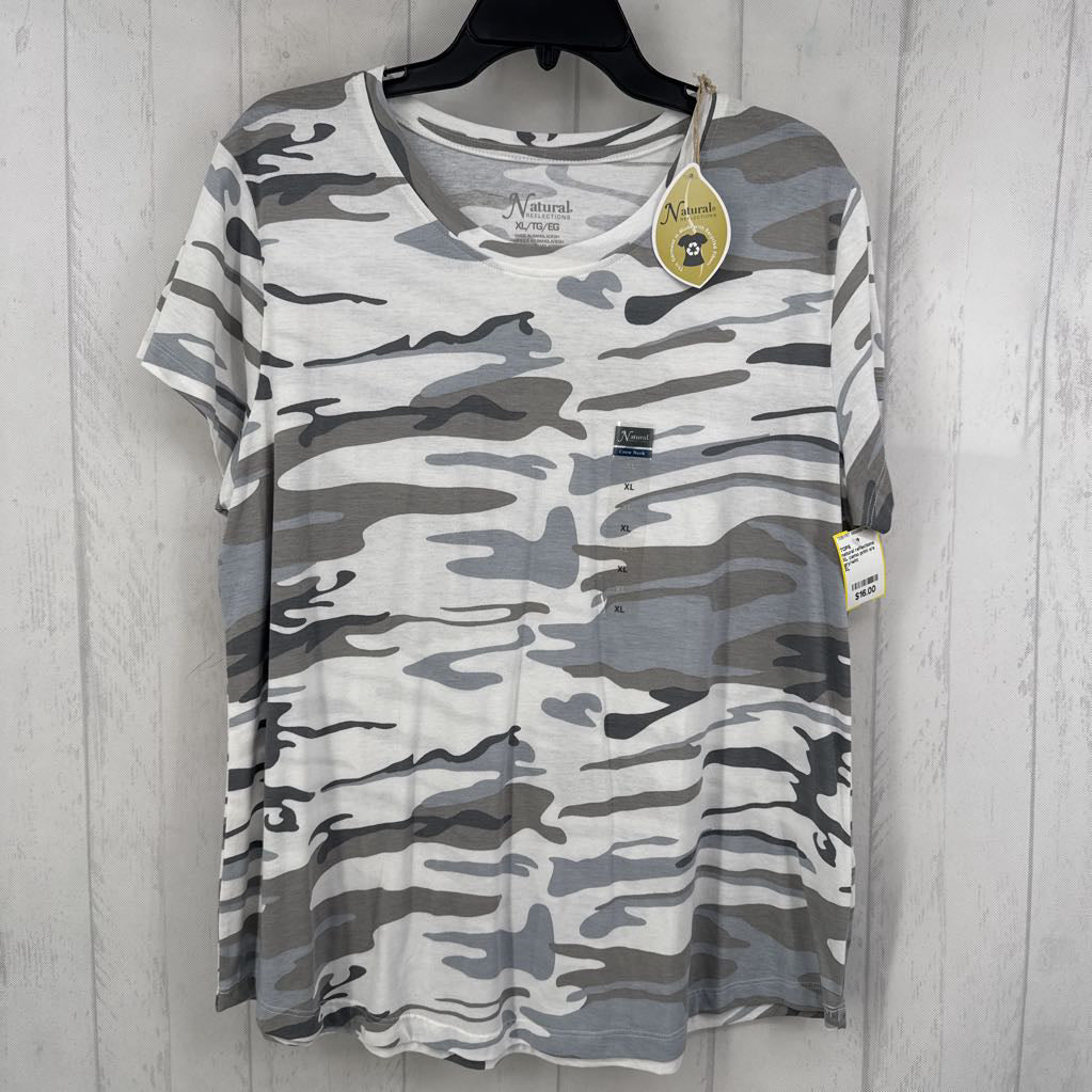 XL camo print s/s tee