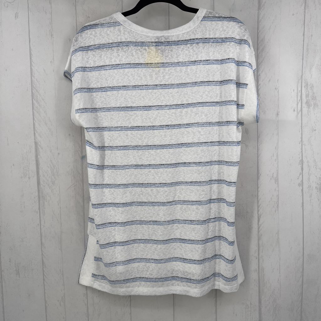 L striped s/s top