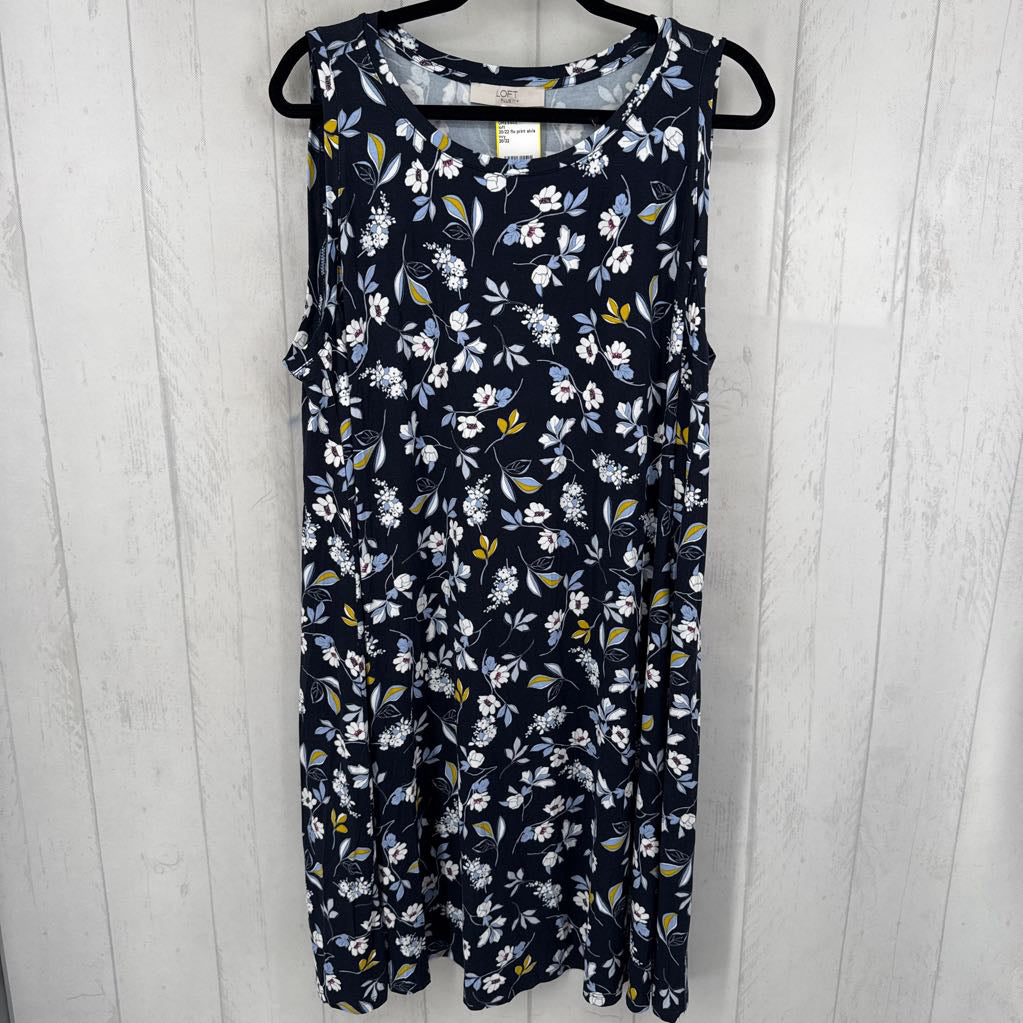 20/22 flo print slvls dress