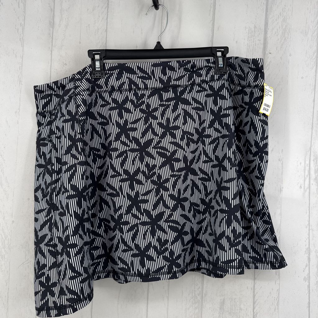 2X flo print skort