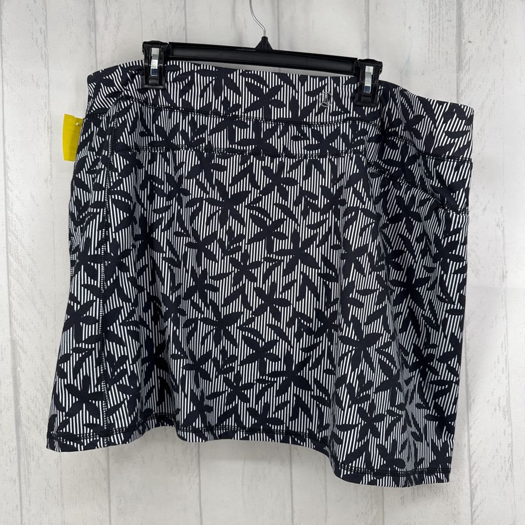 2X flo print skort