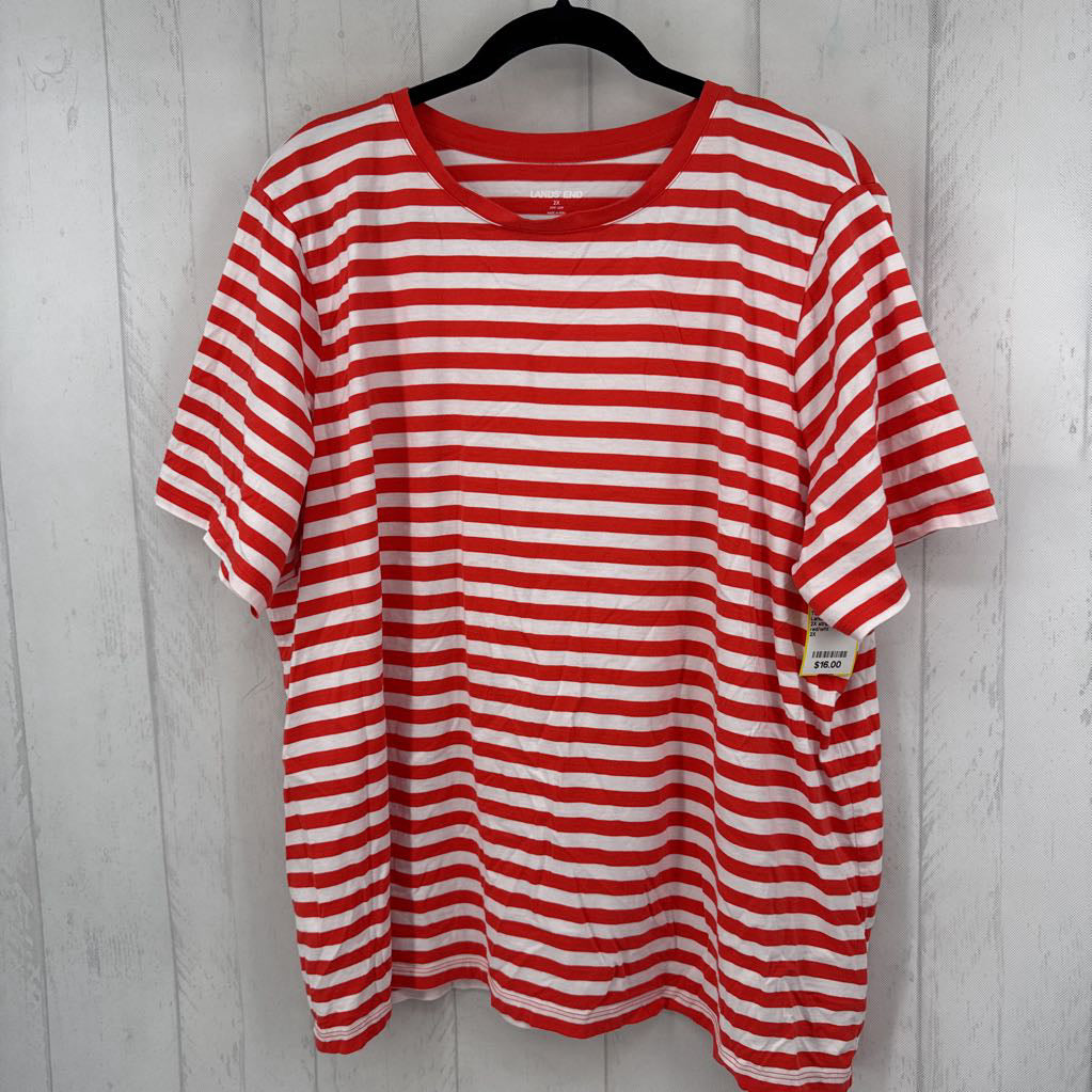 2X striped s/s tee
