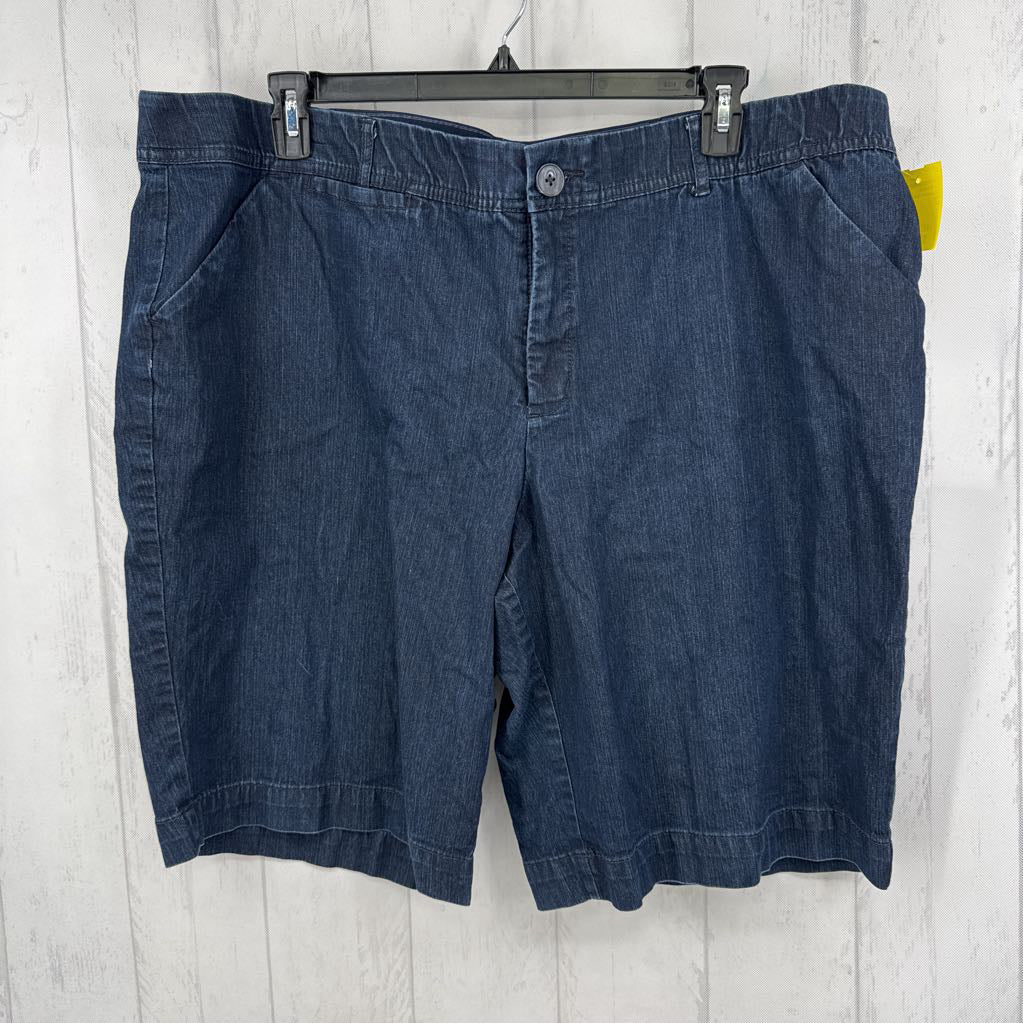 24 denim bermuda shorts
