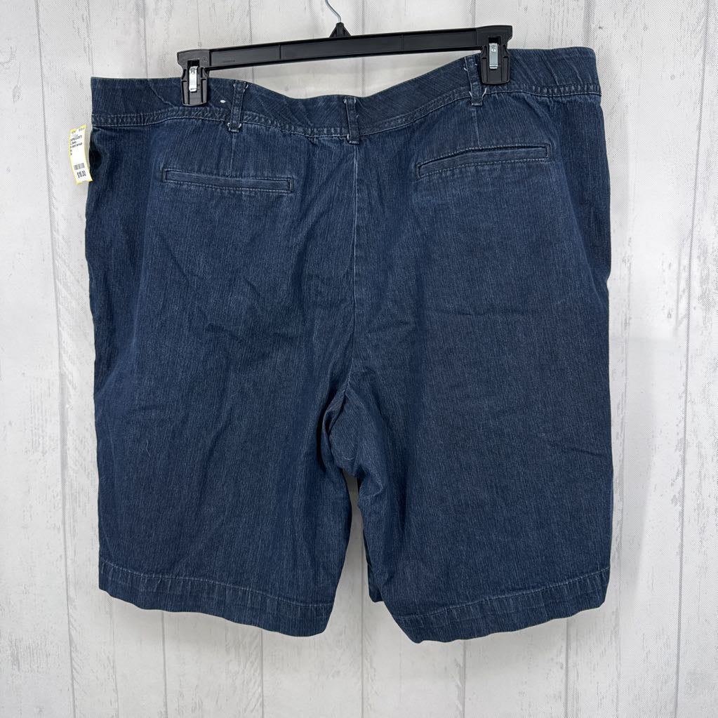 24 denim bermuda shorts