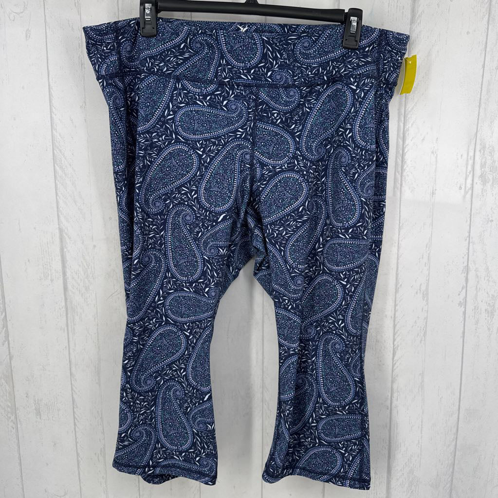 3X printed crop legging