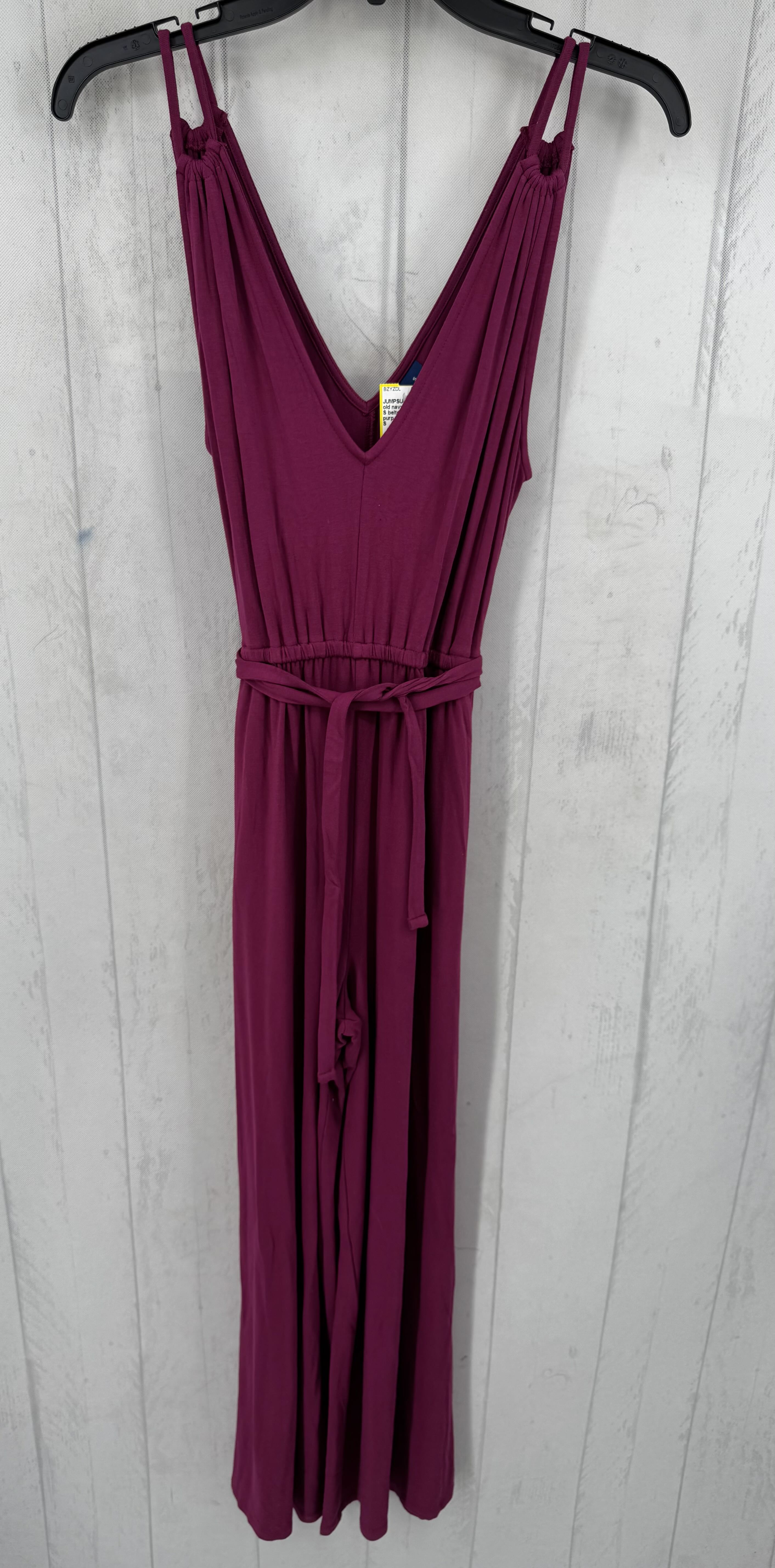 S belted slvls jumpsuit