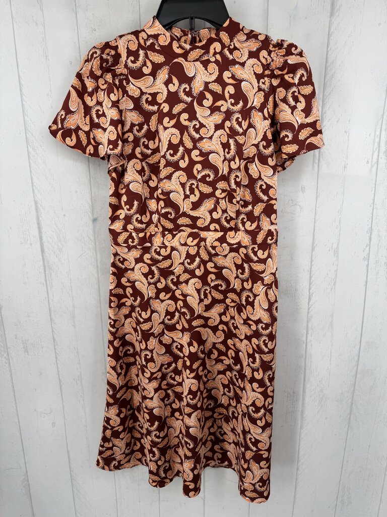4p paisley print s/s dress