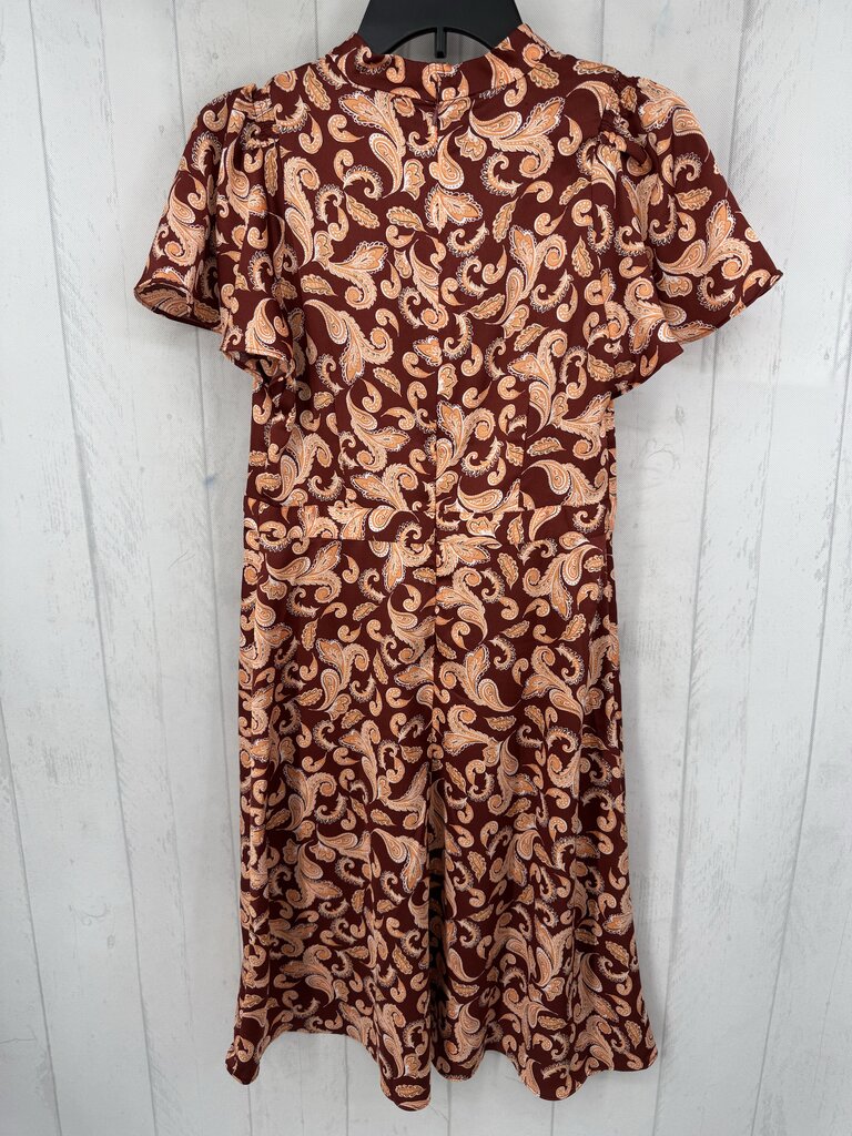 4p paisley print s/s dress