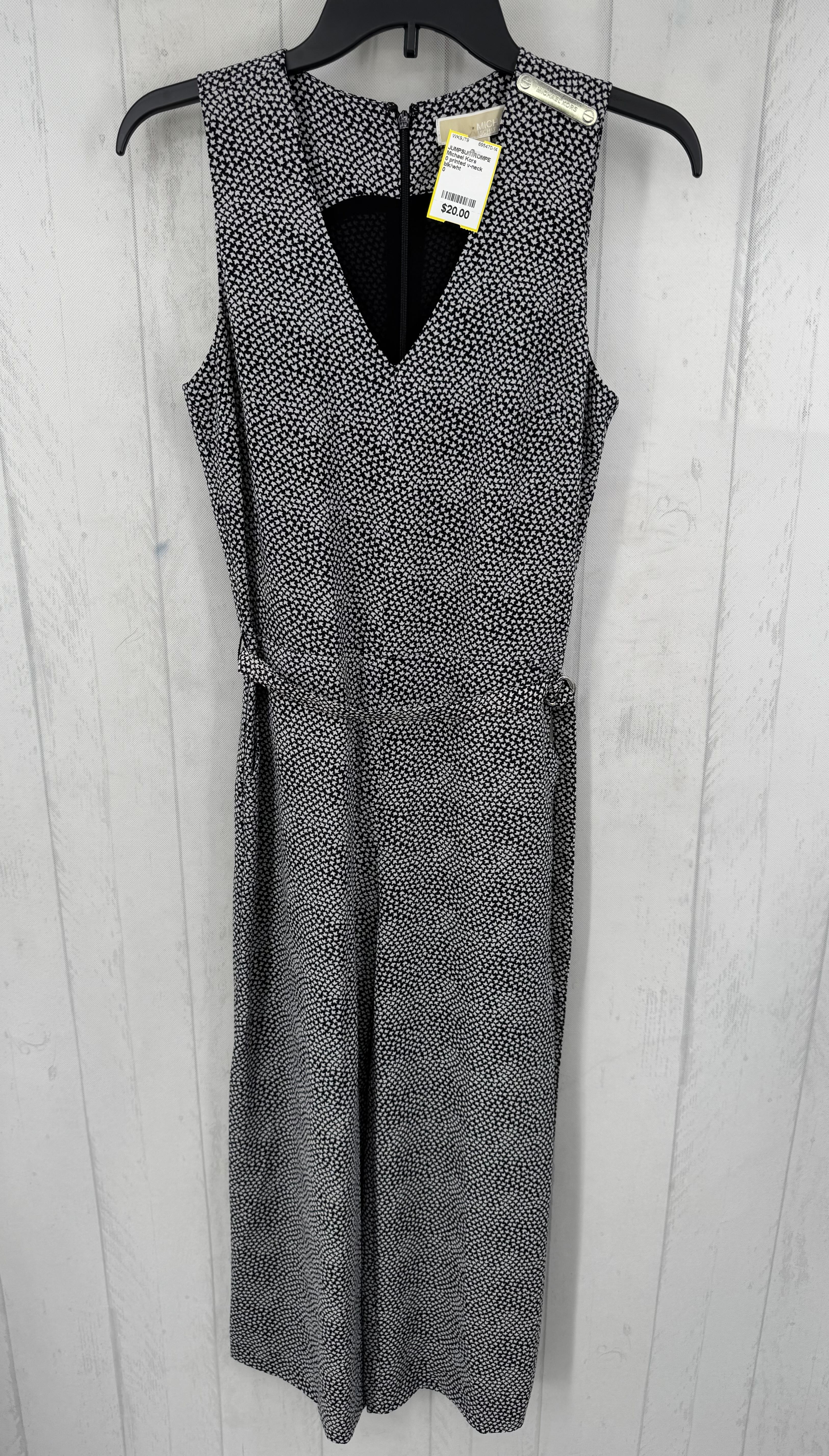 0 printed v-neck slvls jumpsuit