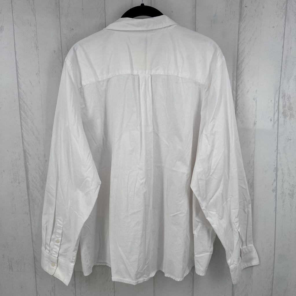3X button down l/s top
