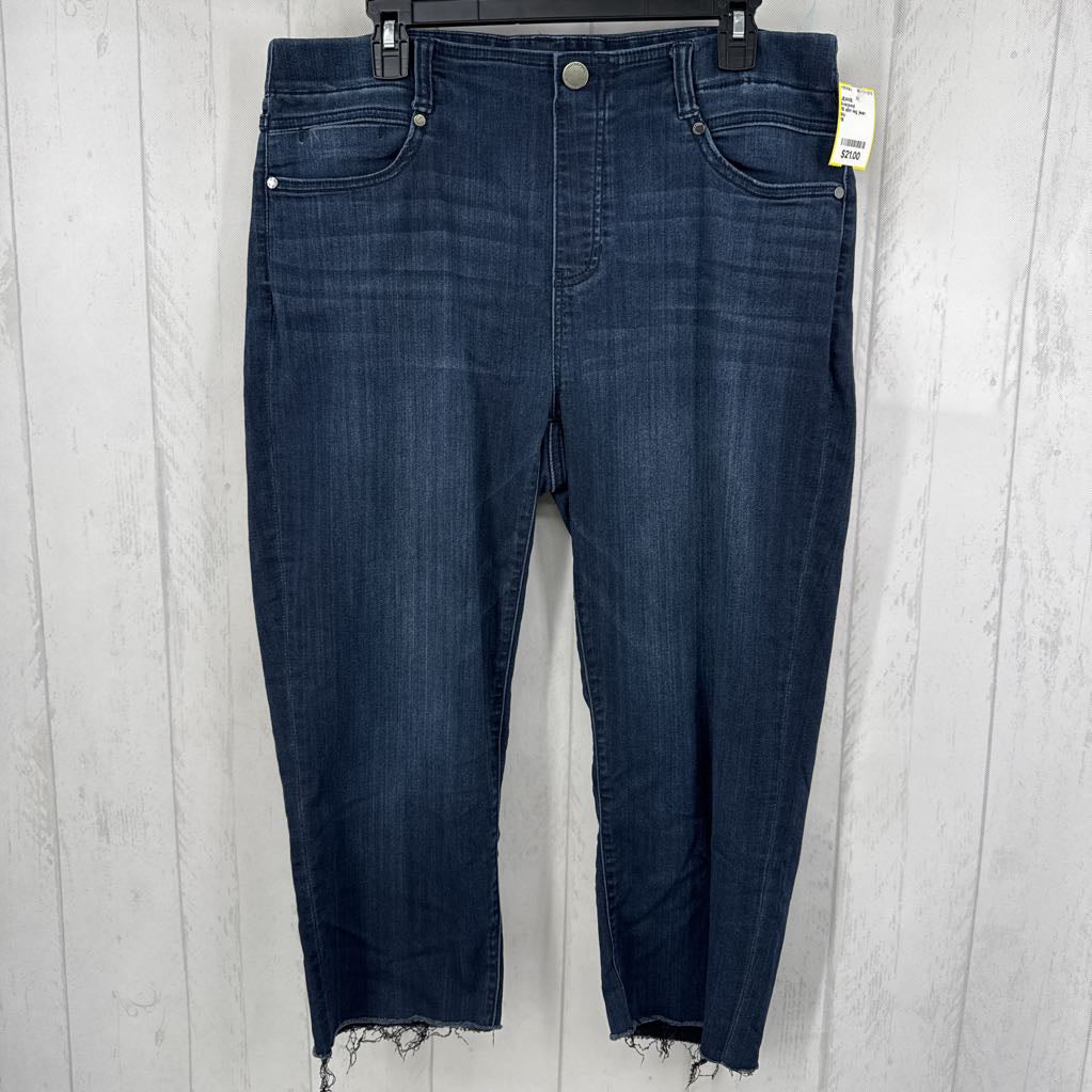16 slim leg jean capris