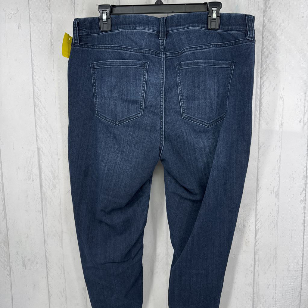 16 slim leg jean capris
