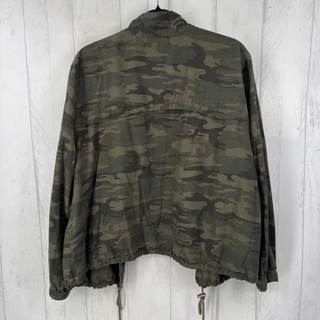 2X camo print utility jacket