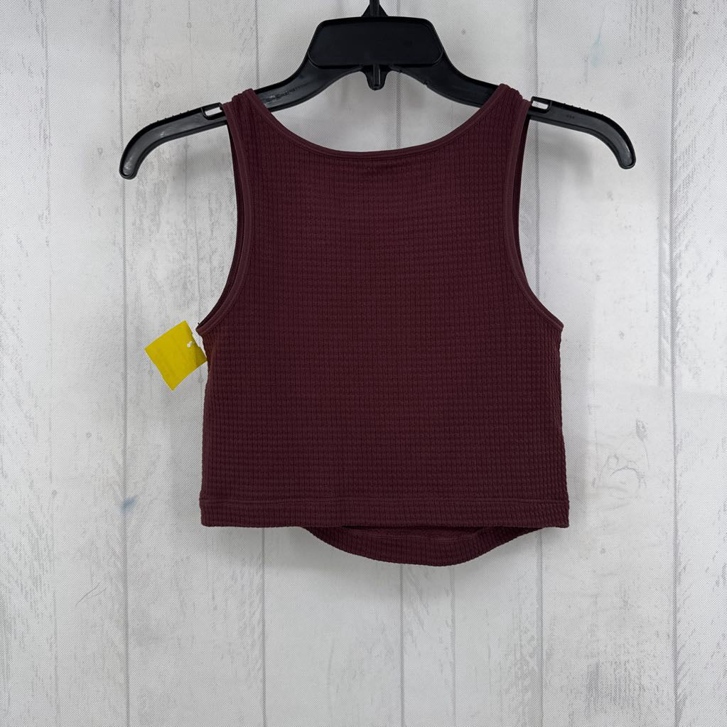 00 waffle knit crop tank