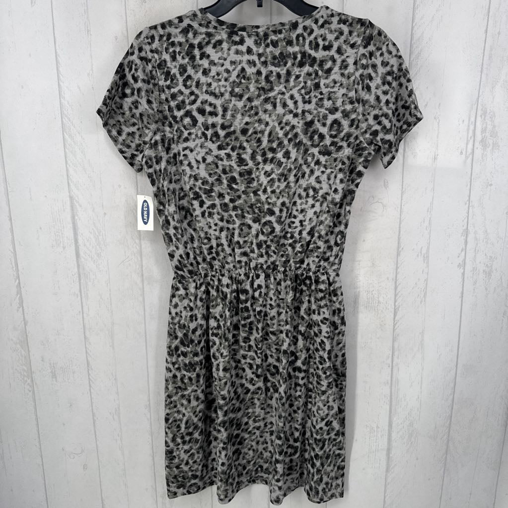 S animal print s/s dress
