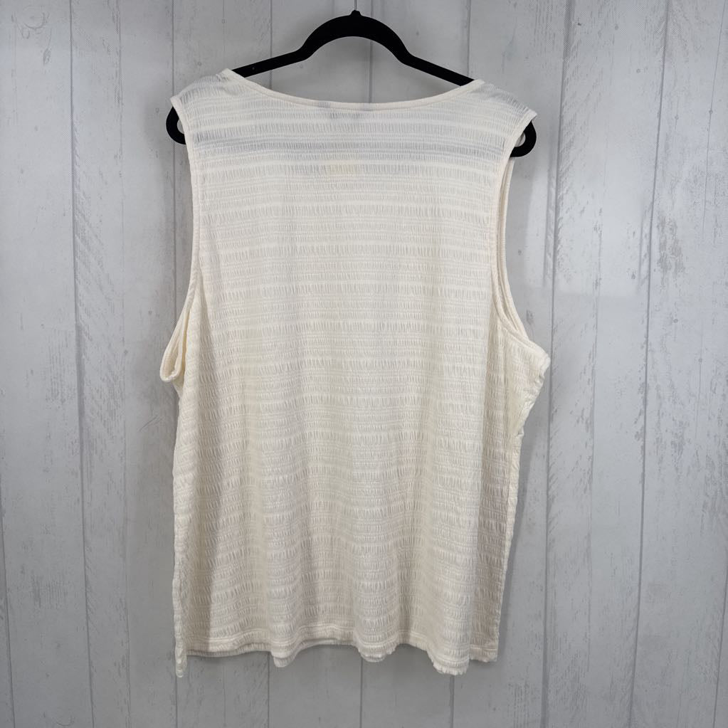 3X smocked tank