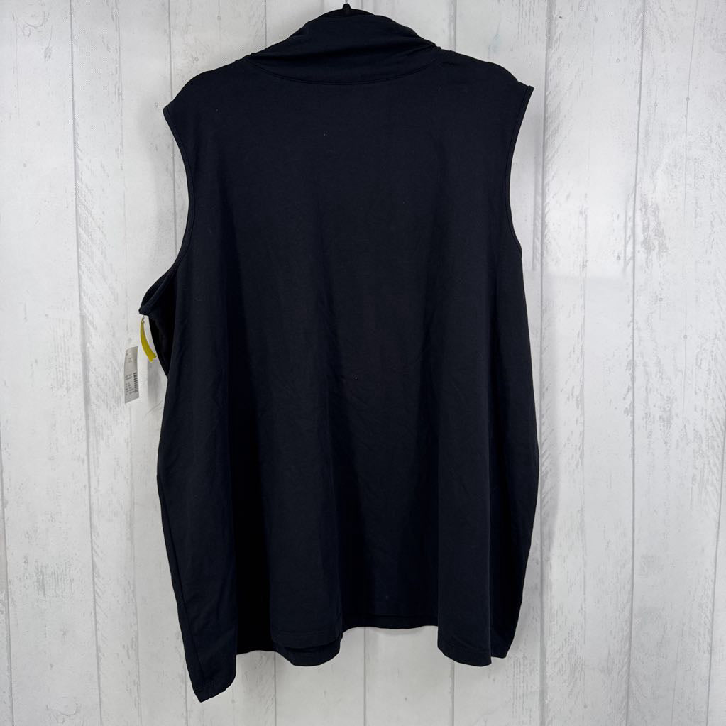 3X mock neck tank