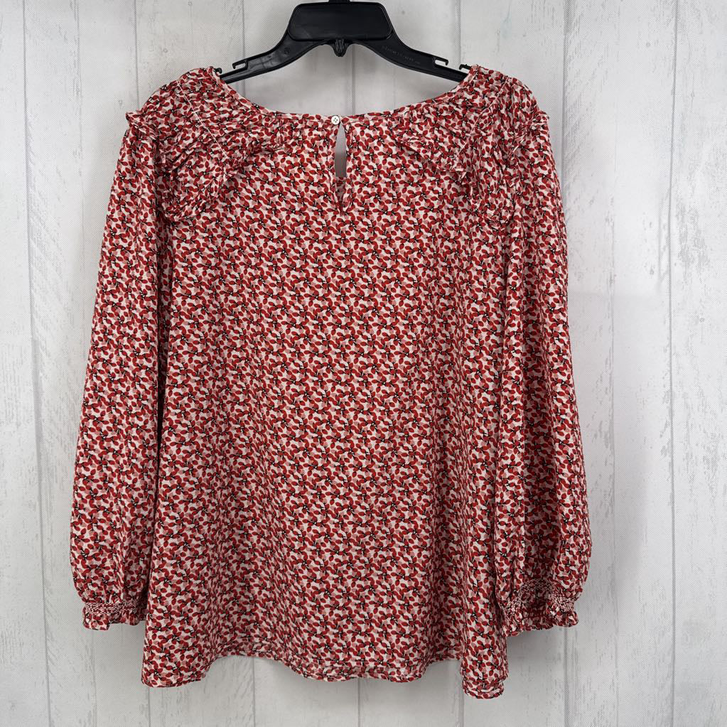 XL flo print 3/4 slv top