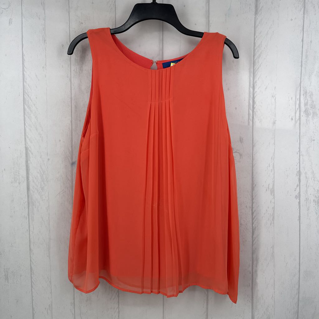 XL pleated front flowy tank
