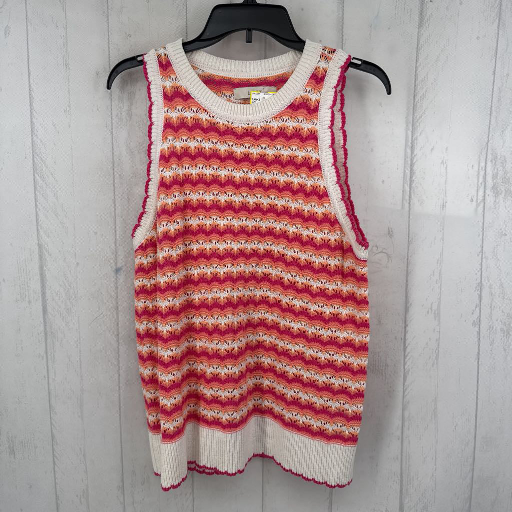 XL colorful crochet tank