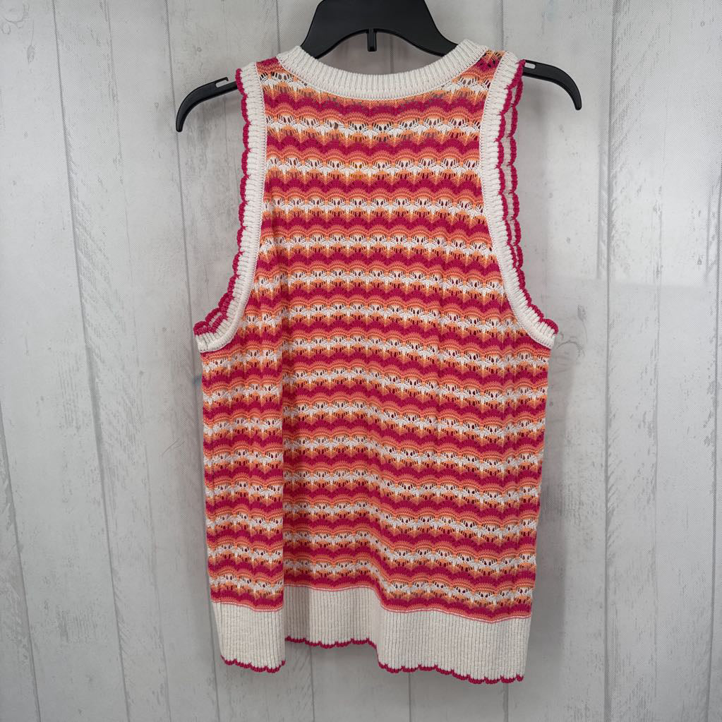 XL colorful crochet tank