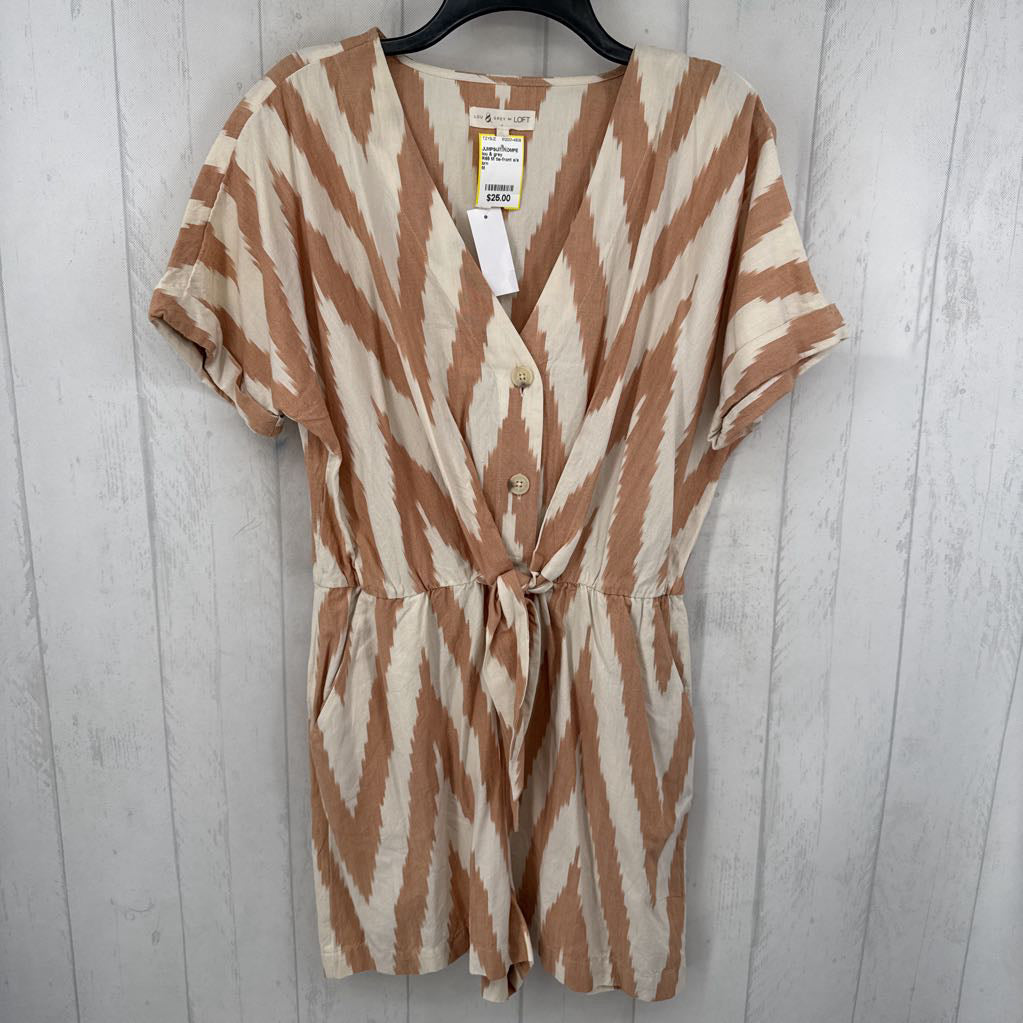 R65 M tie-front s/s romper