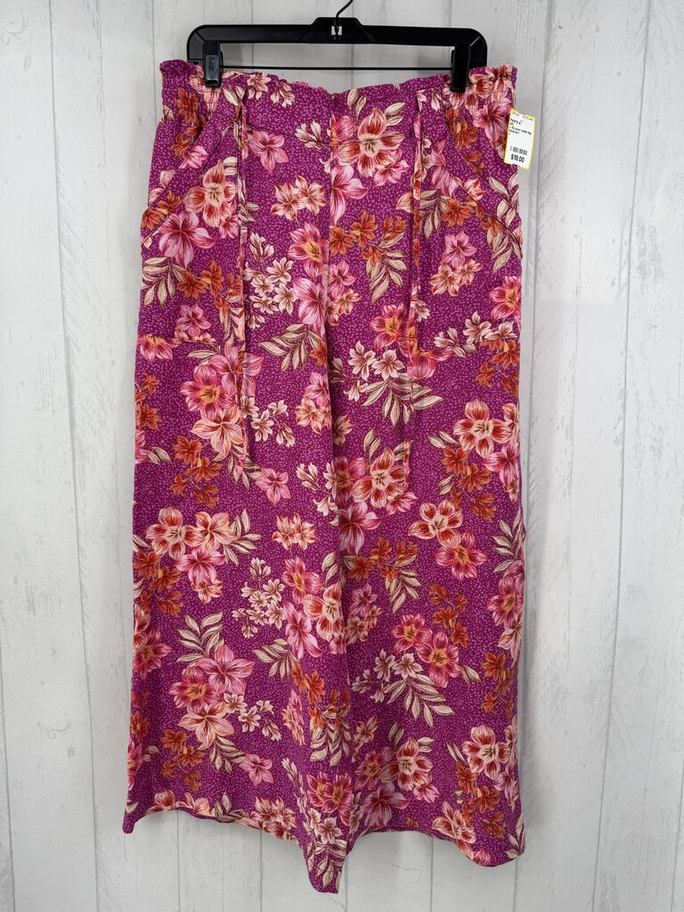 L flo print wide leg pant