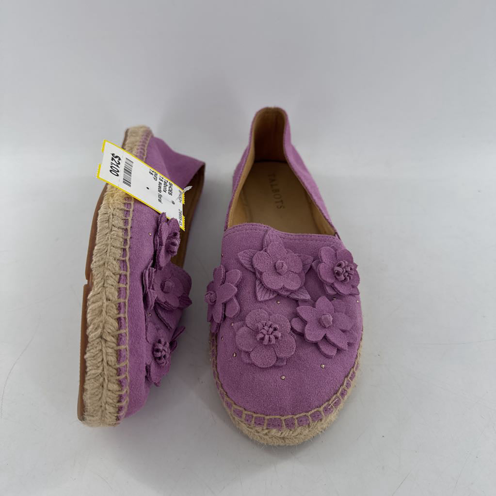 7.5 suede floral flats