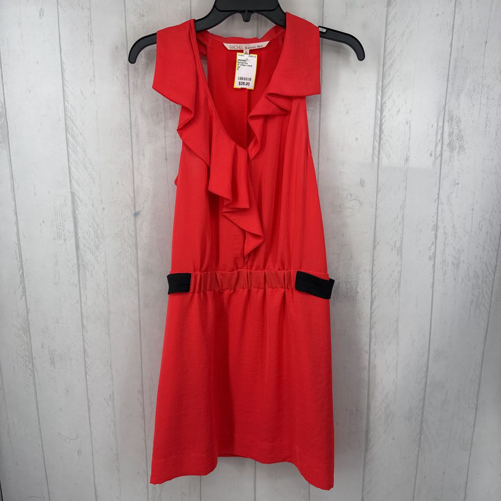 12 ruffled v-neck slvls dress