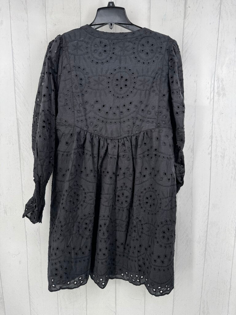 L eyelet l/s dress