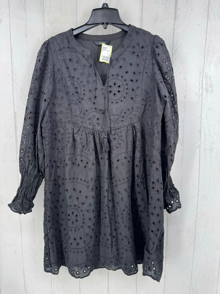 L eyelet l/s dress