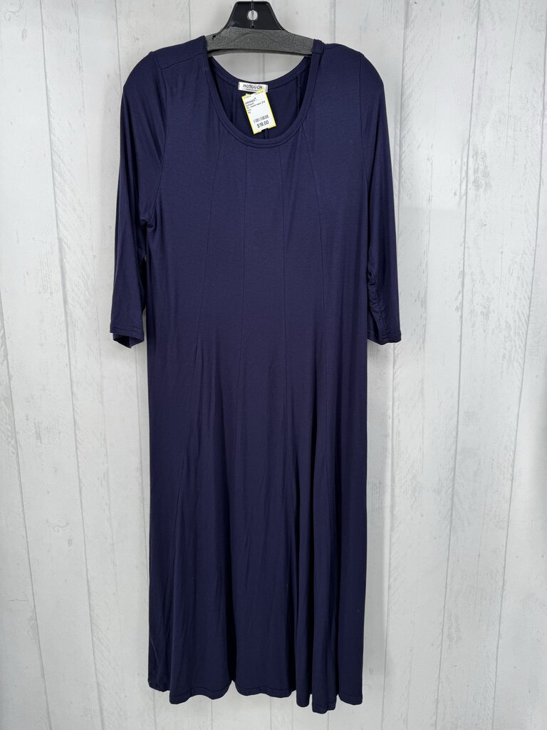 XL round neck 3/4 slv dress
