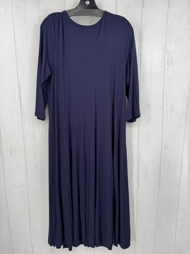 XL round neck 3/4 slv dress