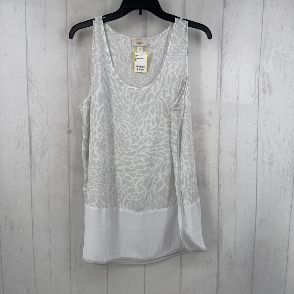 XL animal print tunic tank